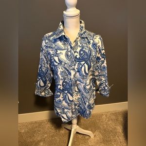 Chaps blouse size large.